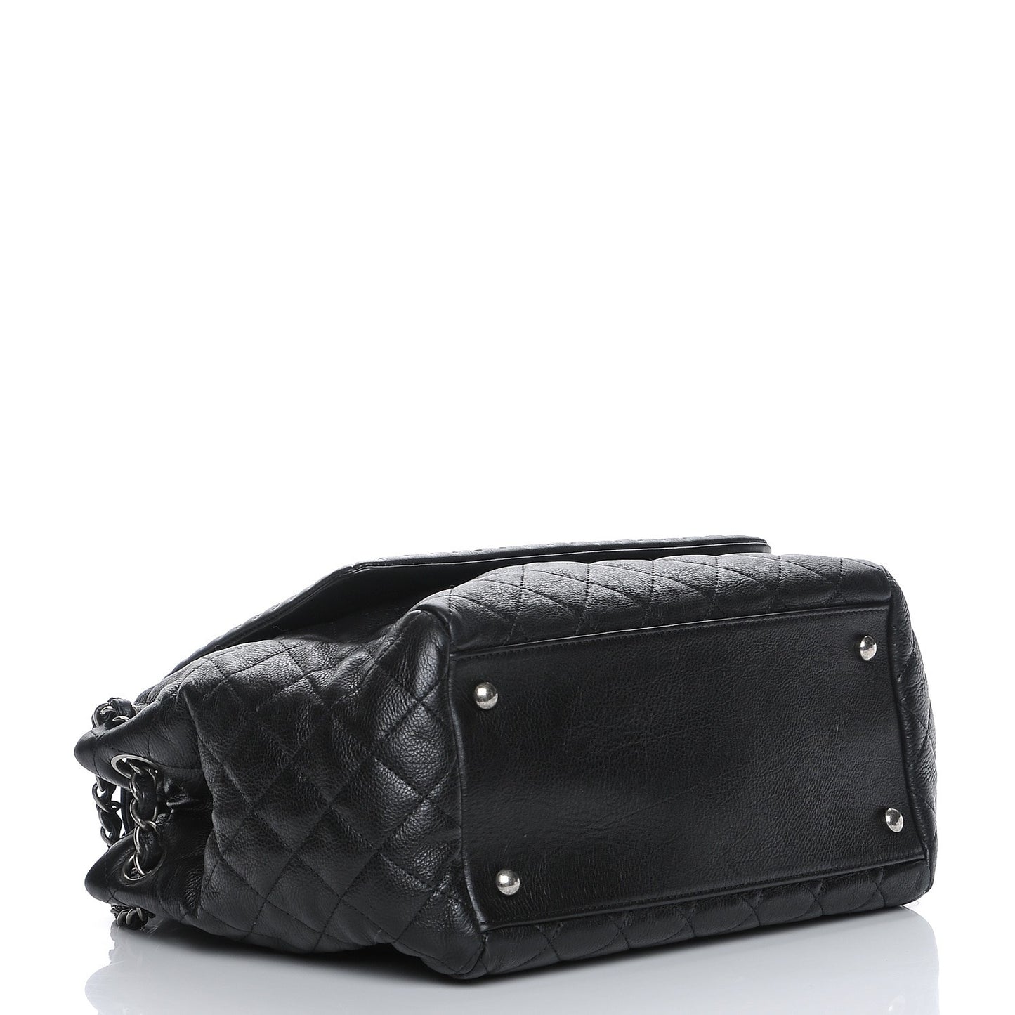 Calfskin Quilted Istanbul Accordion Flap Black