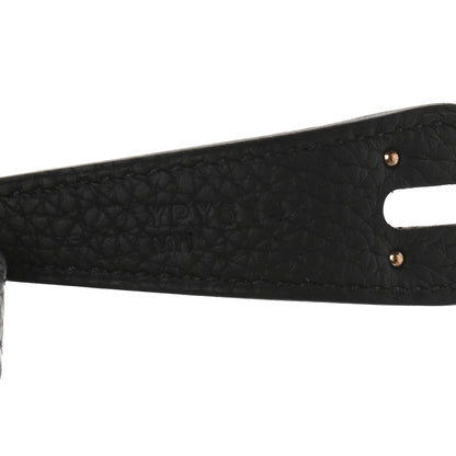 Hermes Taurillon Clemence Lindy 26 Black 7 of 9