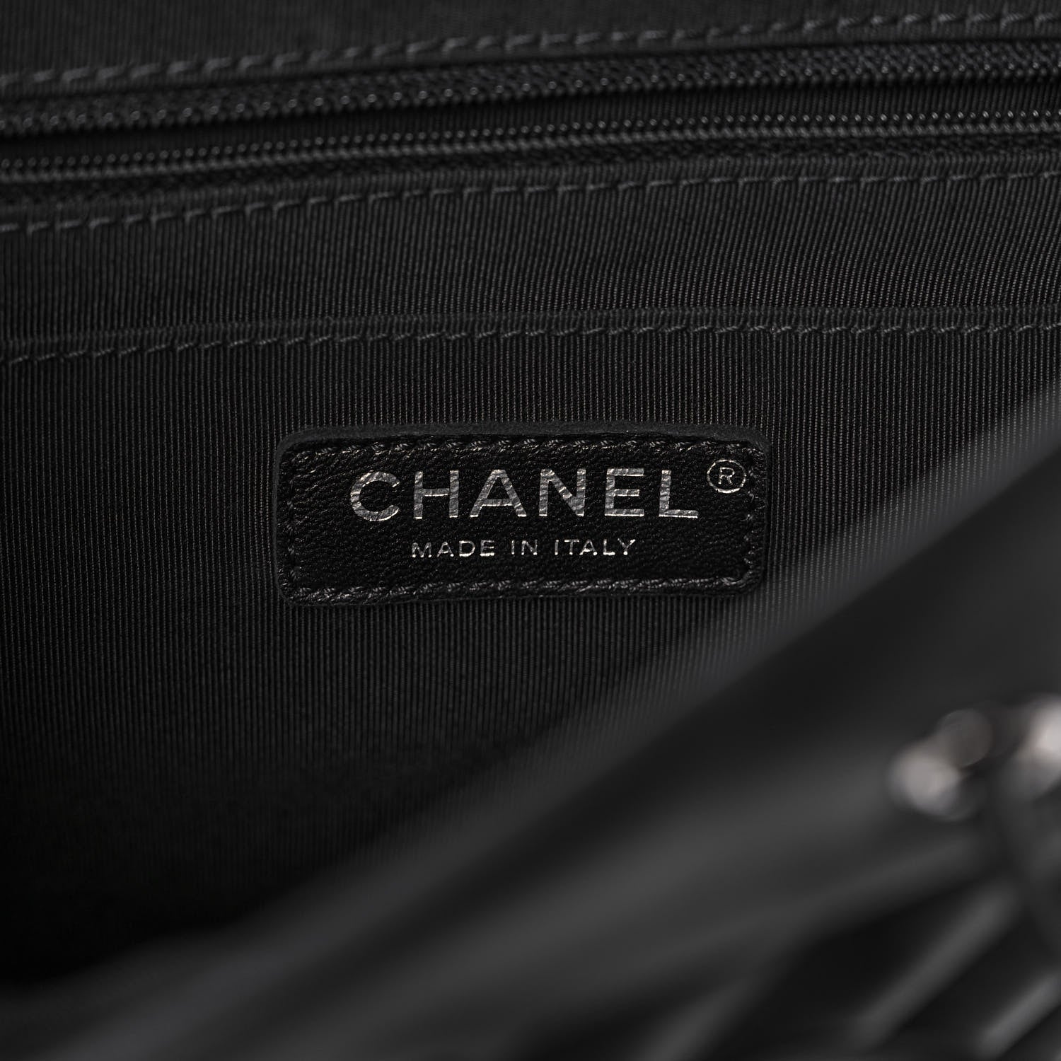 Chanel Calfskin Chevron Quilted Large Urban Spirit Backpack Black 6 of 13