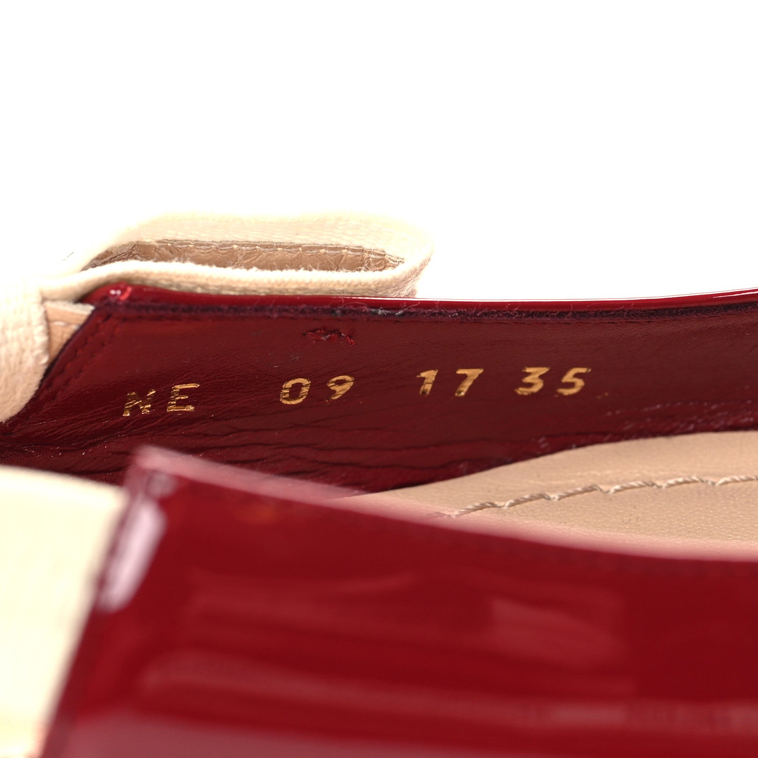 Christian Dior Patent Ribbon J'Adior Slingback Ballet Flats 35 Scarlet 6 of 8
