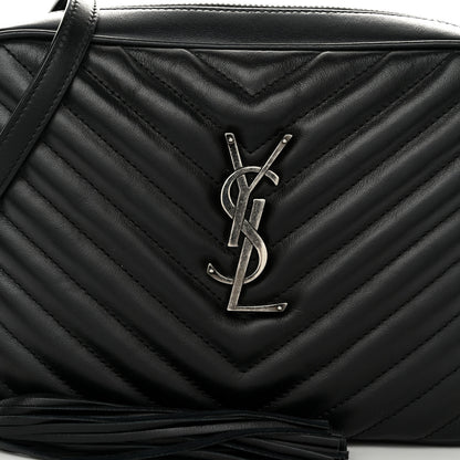 Saint Laurent Calfskin Matelasse Monogram Lou Camera Bag Black 8 of 10