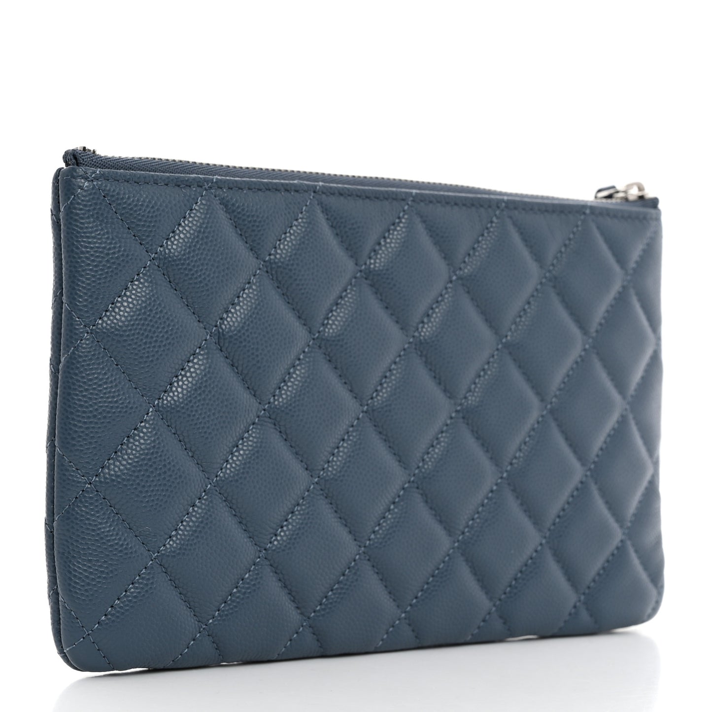 Caviar Quilted Coco Candy Small Cosmetic Case Blue