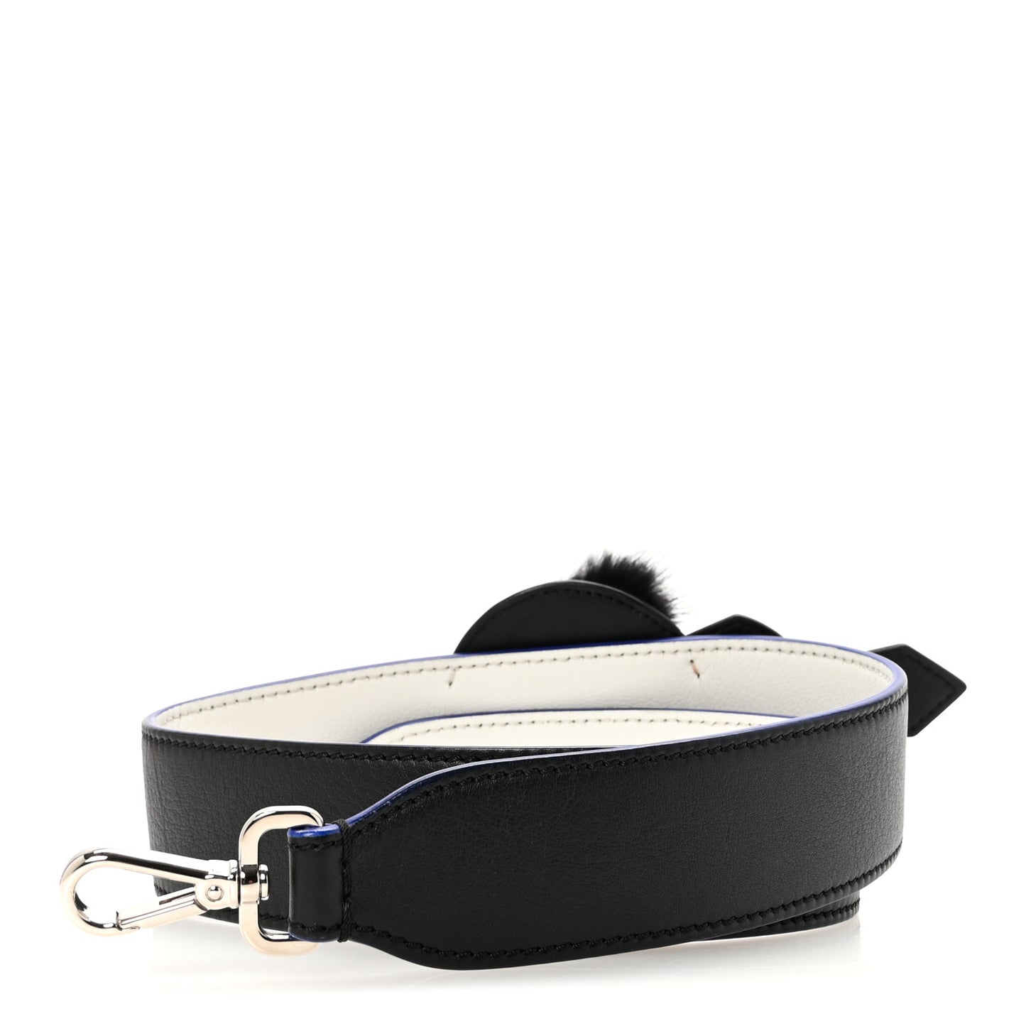 Vitello Dolce Mink Fur Karlito Inlay Strap You Black Multicolor