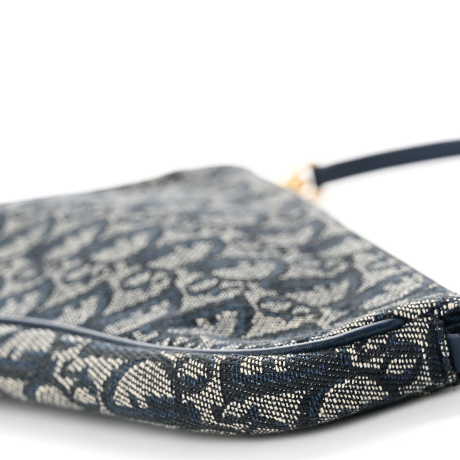 Christian Dior Monogram Mini Saddle Pochette Navy 10 of 10