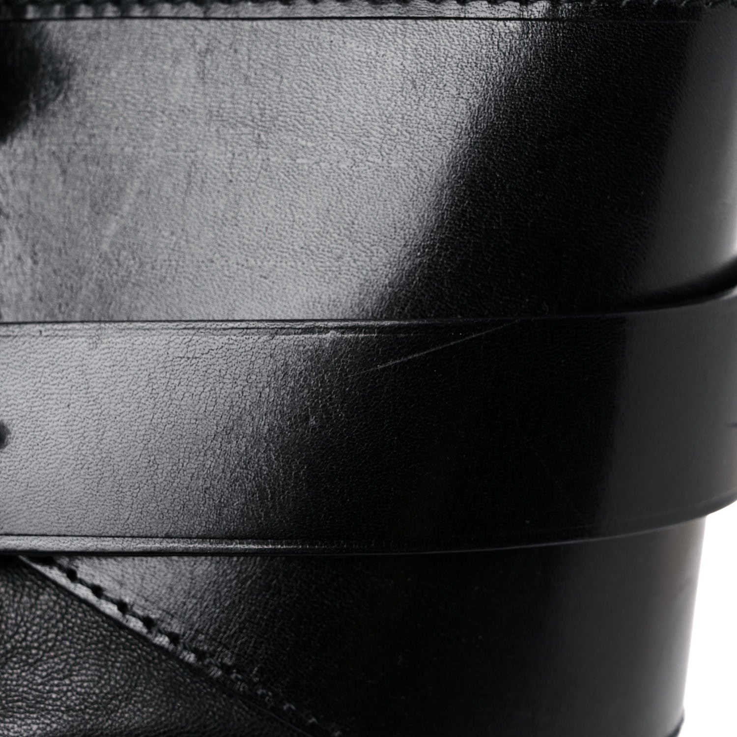 Burberry Lambskin Bridle Calfskin Medium Landscape Lynher Tote Black 14 of 18