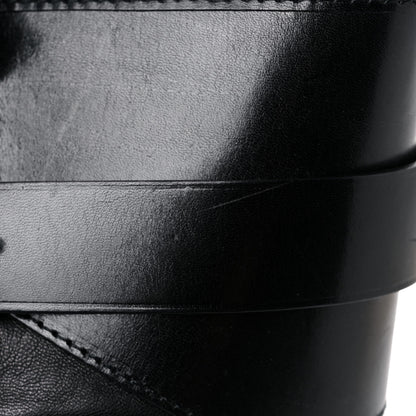Burberry Lambskin Bridle Calfskin Medium Landscape Lynher Tote Black 14 of 18