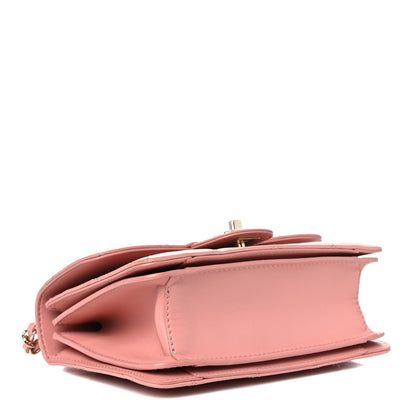 Chanel Calfskin Quilted Small Top Handle Flap Pink 3 of 13