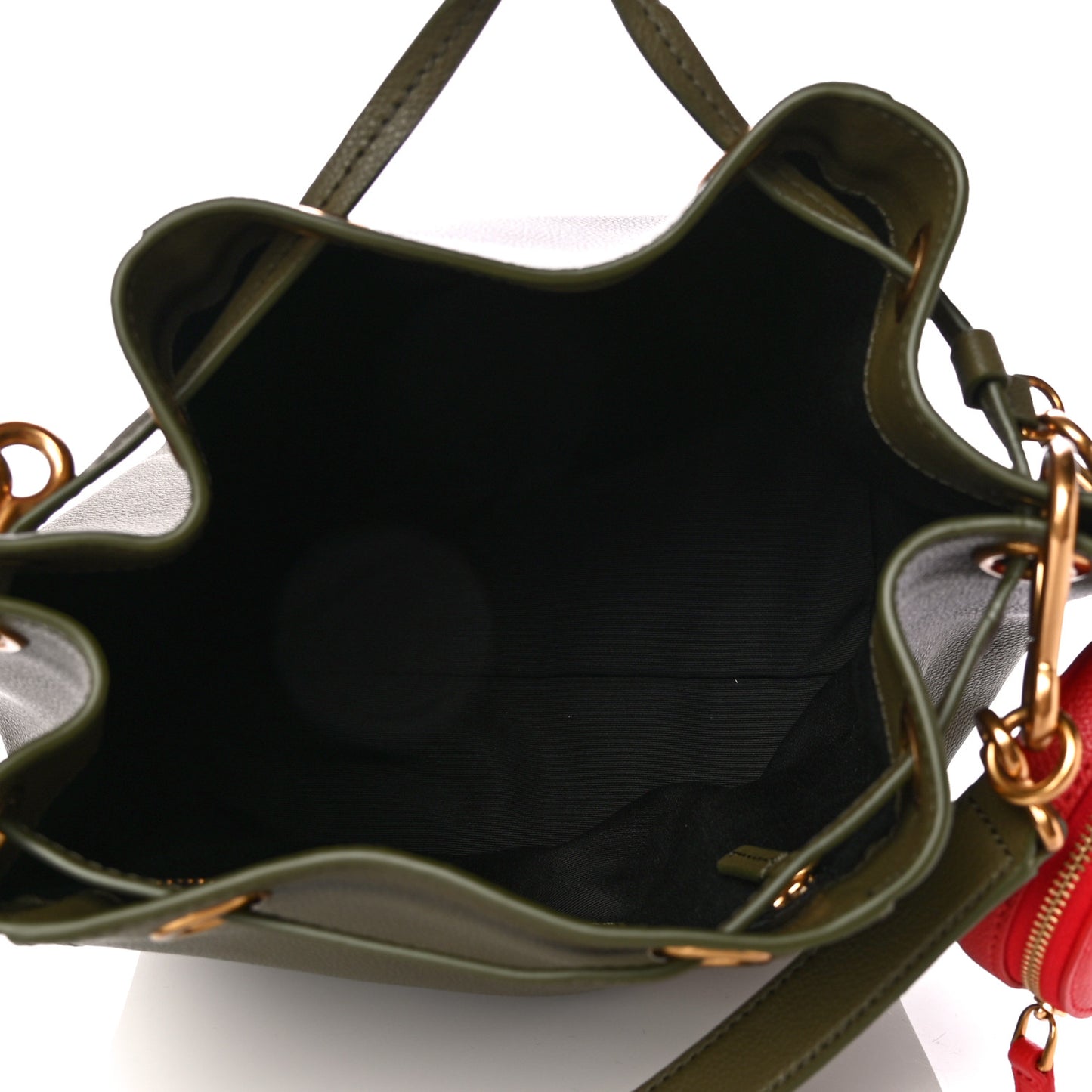 Grained Calfskin That Bucket Bag Cactus Green