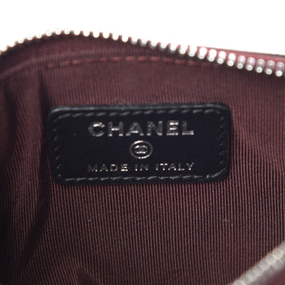 Chanel Lambskin Quilted Small Cosmetic Case Black 6 of 8