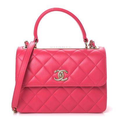 Chanel Lambskin Quilted Small Trendy CC Flap Dual Handle Bag Pink 1 of 4