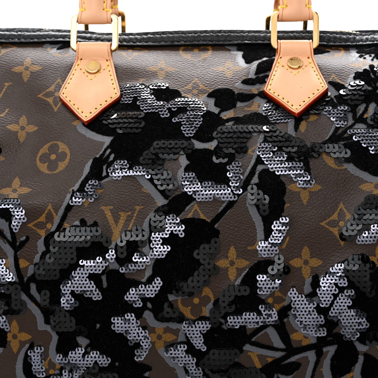 Louis Vuitton Monogram Fleur De Jais Sequins Speedy 30 8 of 13