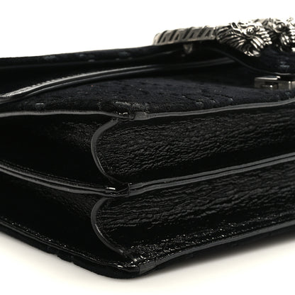 Gucci Velvet GG Monogram Small Dionysus Shoulder Bag Black 9 of 10