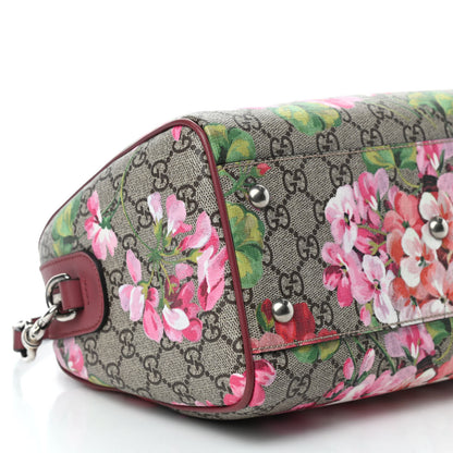 Gucci GG Supreme Monogram Blooms Small Boston Beige Multicolor Dry Rose 9 of 10