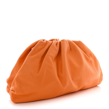 Bottega Veneta Smooth Butter Calf The Pouch Oversized Clutch Burnt Orange 3 of 14