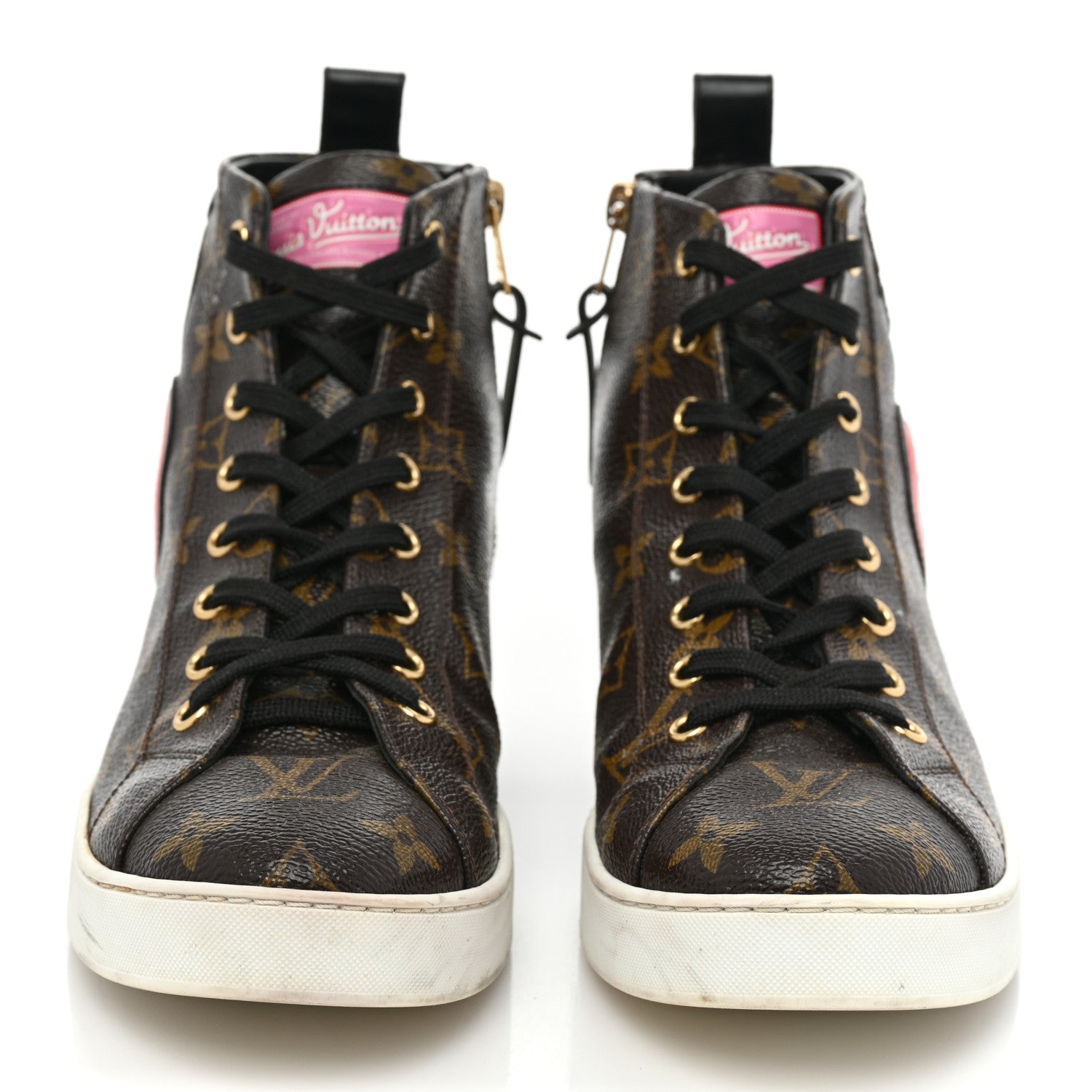 Louis Vuitton Calfskin Monogram World Tour Sneaker Boot 38.5 2 of 20