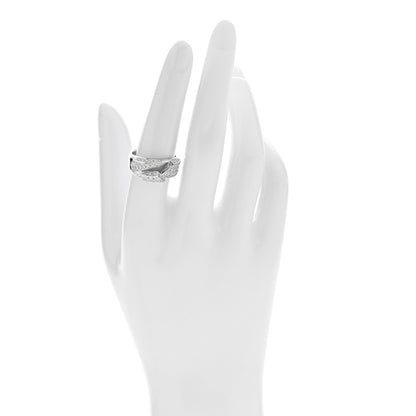 Parker & West by FASHIONPHILE Platinum Diamond .74ctw Geometric Open Band Ring 54 6.75 2 of 9
