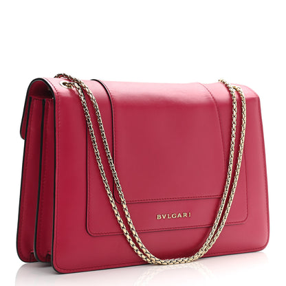 Bulgari Calfskin Serpenti Forever Shoulder Bag Pink 3 of 11