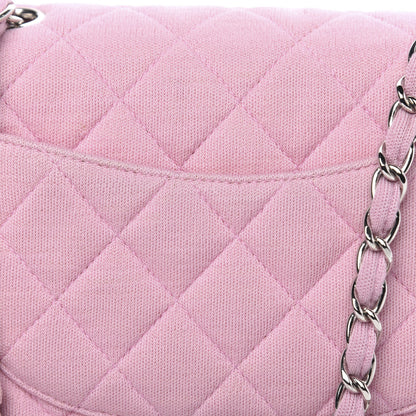 Chanel Jersey Quilted Mini Square Flap Pink 10 of 12