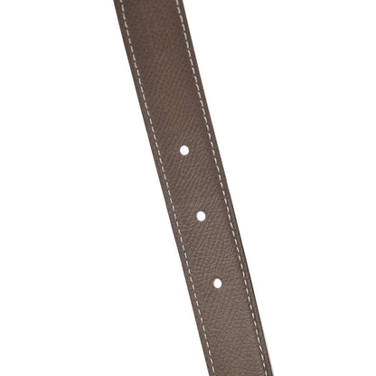 Hermes Epsom 24mm Mini Constance H Belt 90 White Etoupe 5 of 6