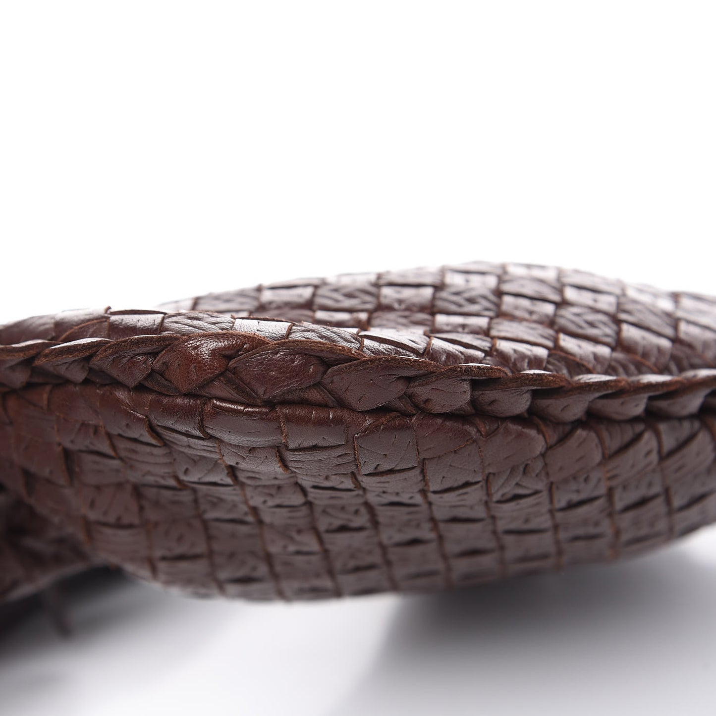 Nappa Intrecciato Mini Veneta Hobo Ebano