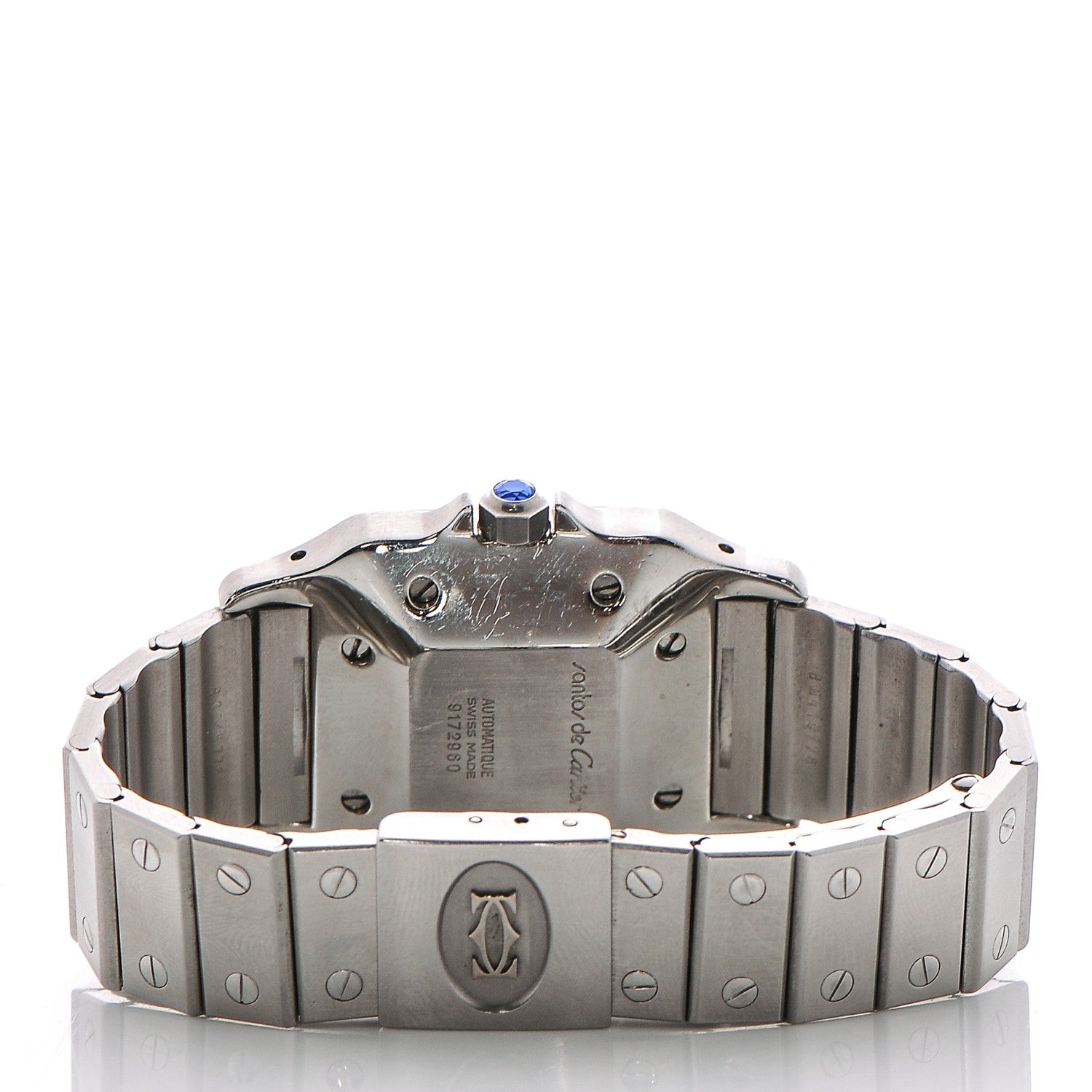Cartier Stainless Steel 29mm Santos De Galbee Quartz Watch 4 of 6