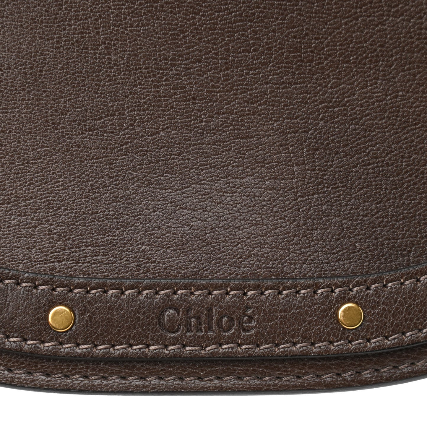Calfskin Suede Small Nile Bracelet Bag Greyish Brown