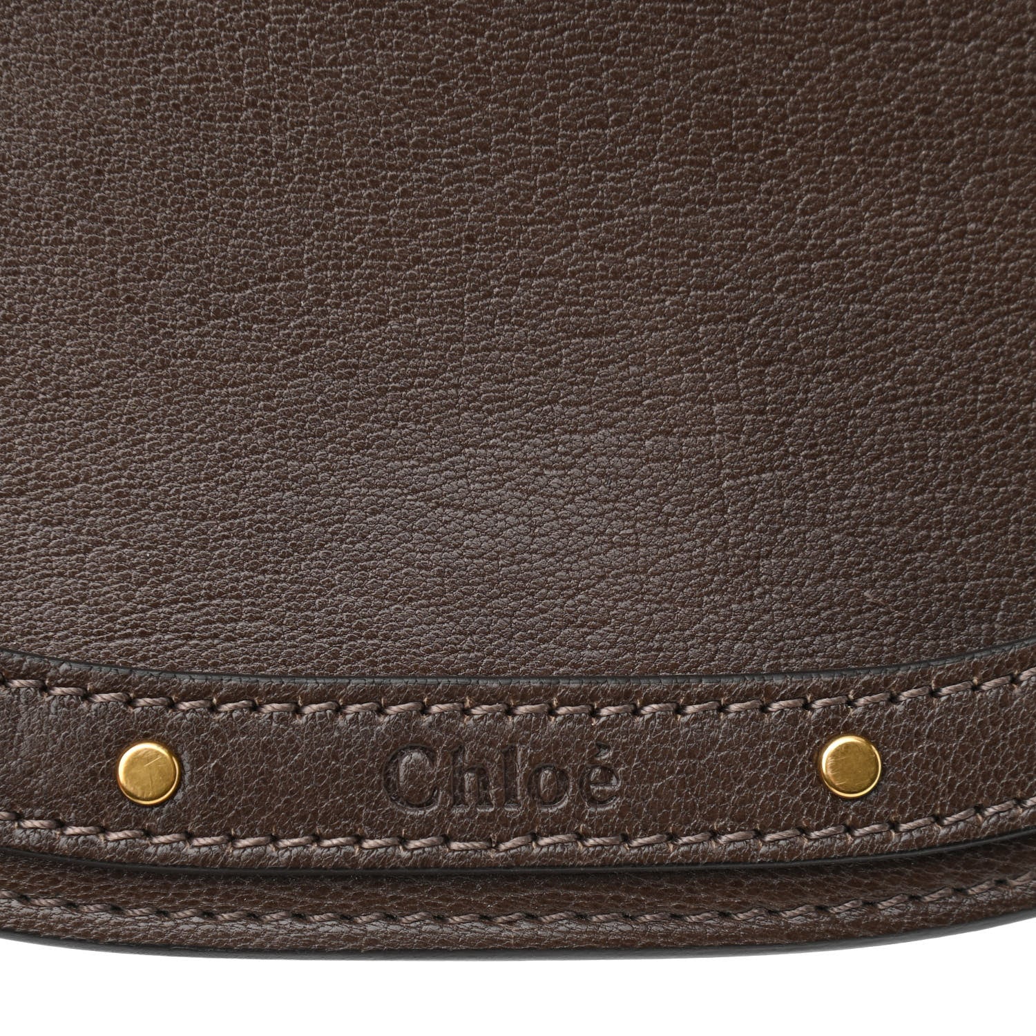 Chloe Calfskin Suede Small Nile Bracelet Bag Greyish Brown 6 of 8