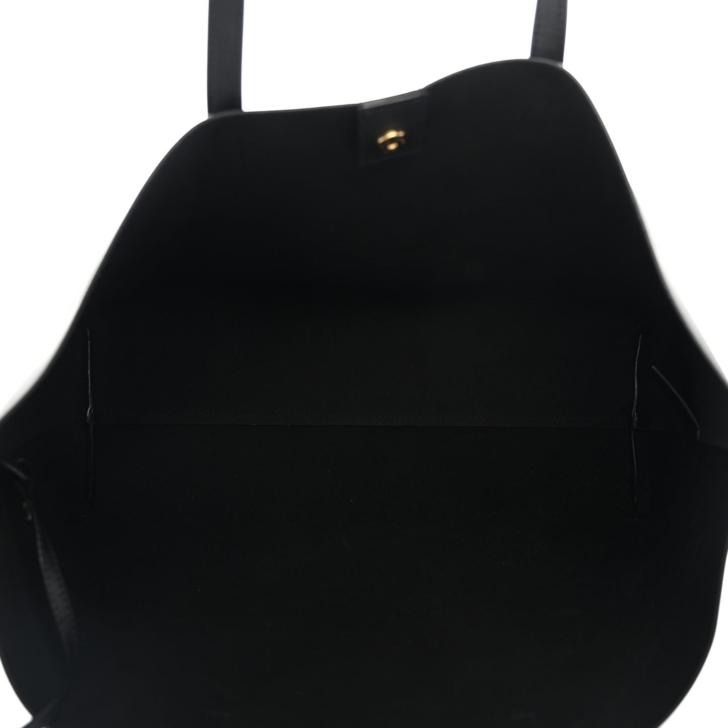Calfskin Large Shopping Tote Black