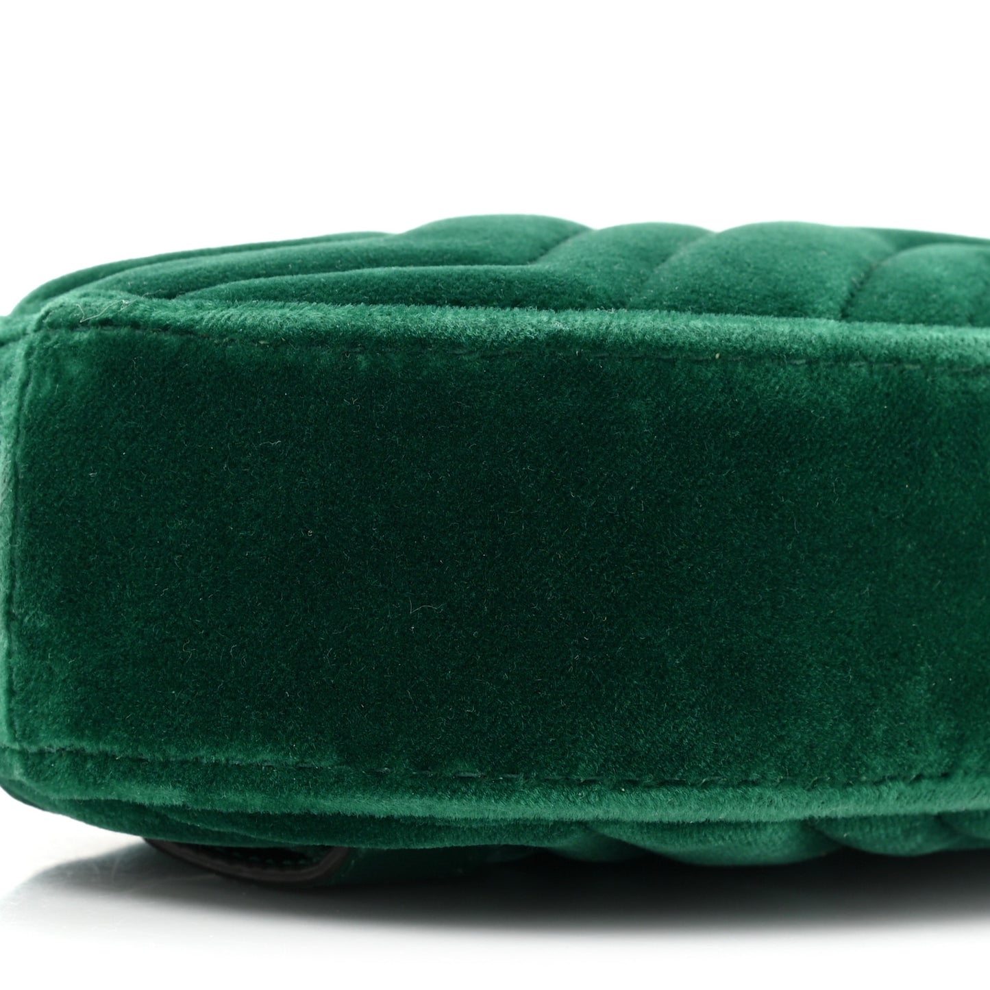 Velvet Matelasse GG Marmont Belt Bag 85 34 Green
