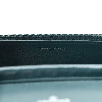 Chanel Caviar Quilted Wallet On Chain WOC Turquoise 12 of 21