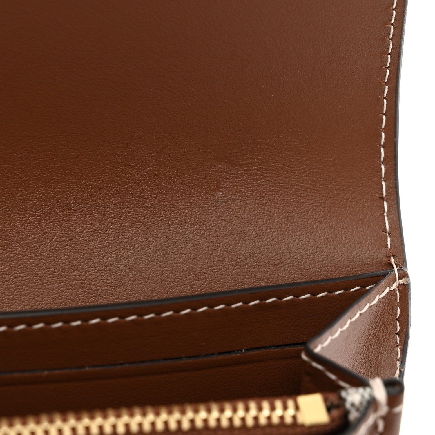 Burberry Vintage Check Grain Calfskin Halton Wallet Tan 8 of 8