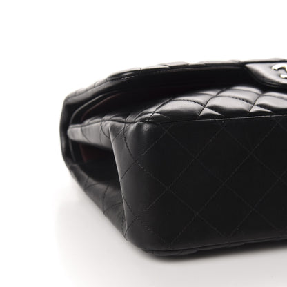 Chanel Lambskin Quilted Jumbo Double Flap Black 6 of 17