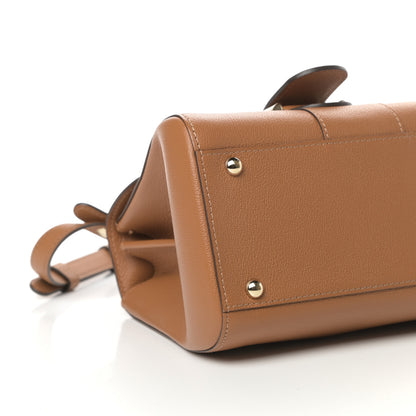 Delvaux Grained Calfskin Mini Brillant Satchel Natural 8 of 10