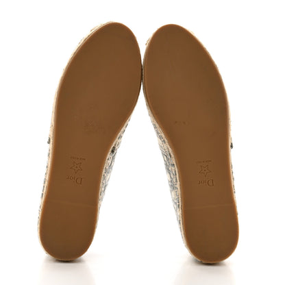 Christian Dior Oblique Embroidered Granville 15mm Espadrilles 39.5 Grey Stone 6 of 10