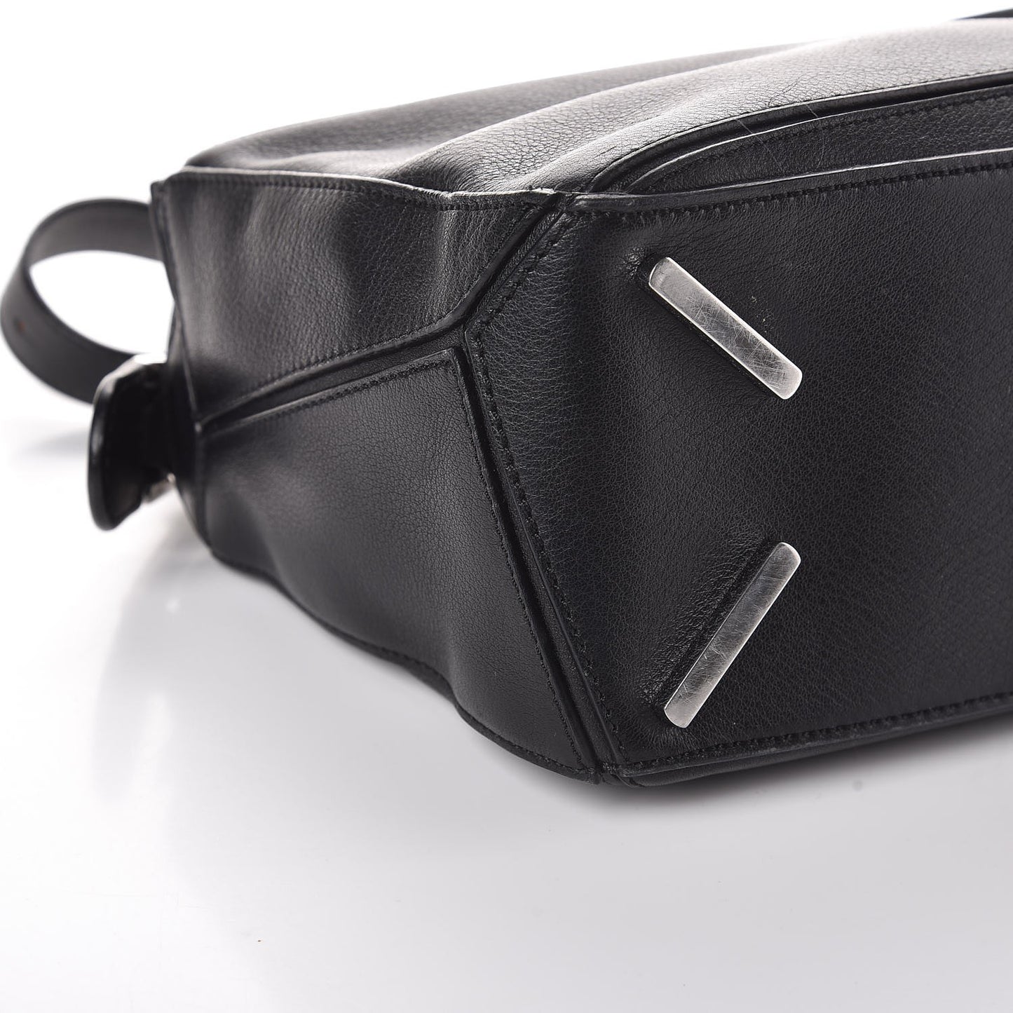 Calfskin Small Puzzle Bag Black