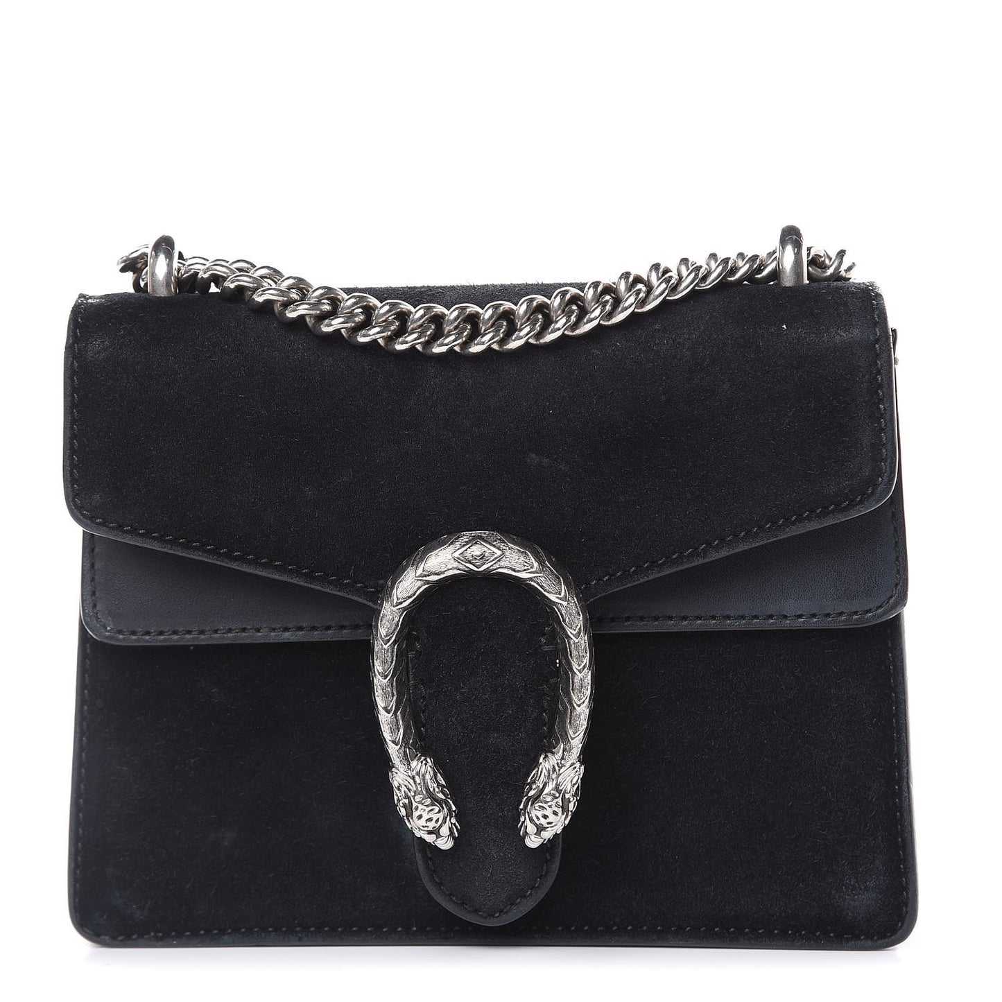 Suede Mini Dionysus Shoulder Bag Black