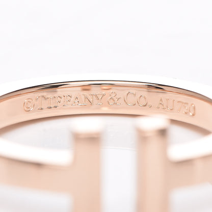 Tiffany 18K Rose Gold T Square Ring 57 8 5 of 5