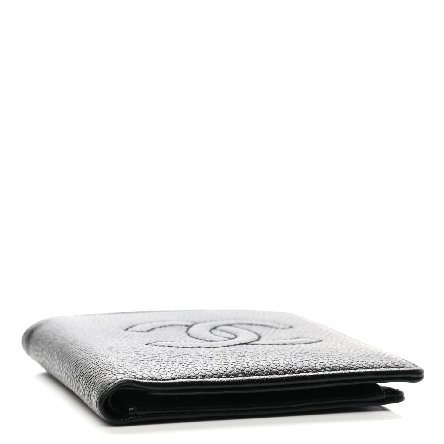 Caviar Mens Timeless CC Bi-Fold Wallet Black