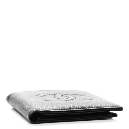 Chanel Caviar Mens Timeless CC Bi-Fold Wallet Black 4 of 7