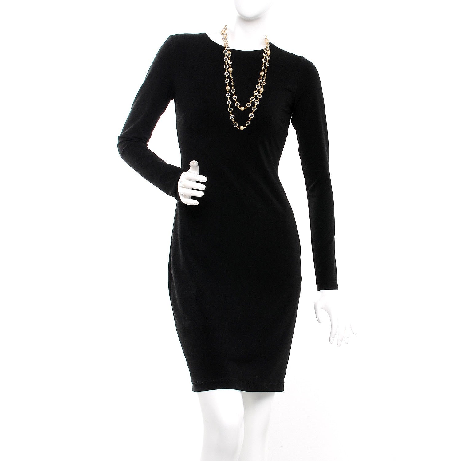 Chanel Crystal Pearl Sautoir Long Necklace Gold 3 of 5