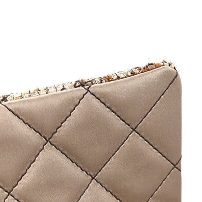 Chanel Metallic Tweed Quilted Medium Single Flap Beige Multicolor 12 of 12