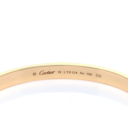 Cartier 18K Yellow Gold LOVE Cuff Bracelet 19 5 of 7