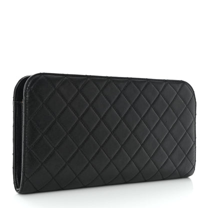 Chanel Lambskin Quilted Coco Midnight Clutch Black 3 of 11