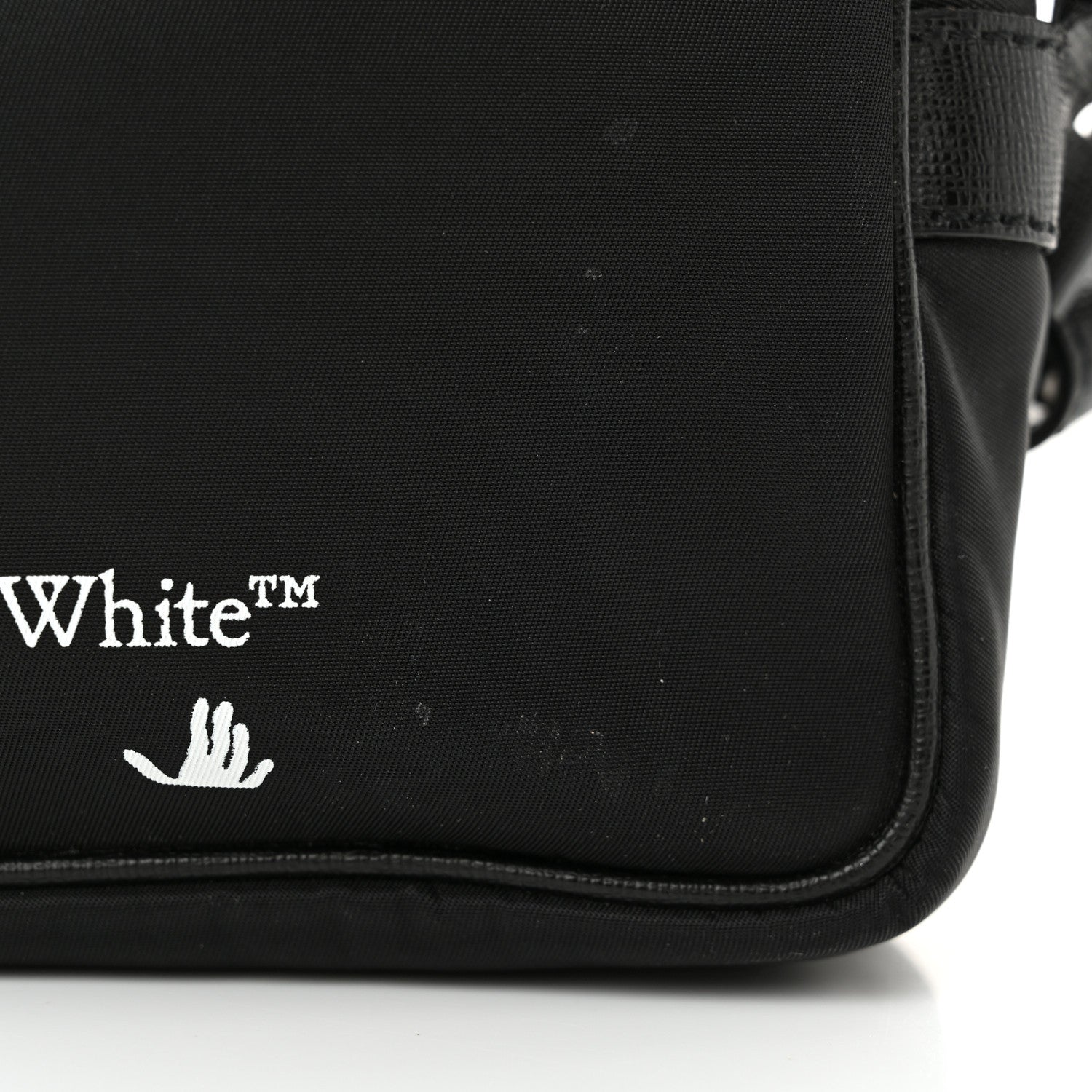 Off-White Nylon Logo Print Crossbody Bag Black 10 of 10