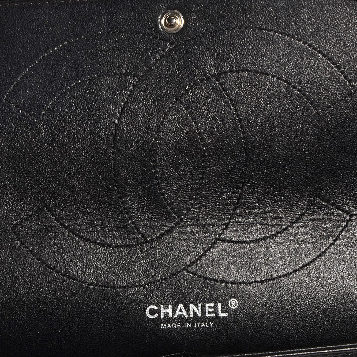 Chanel Glazed Calfskin 2.55 Reissue 227 Flap Black 6 of 9