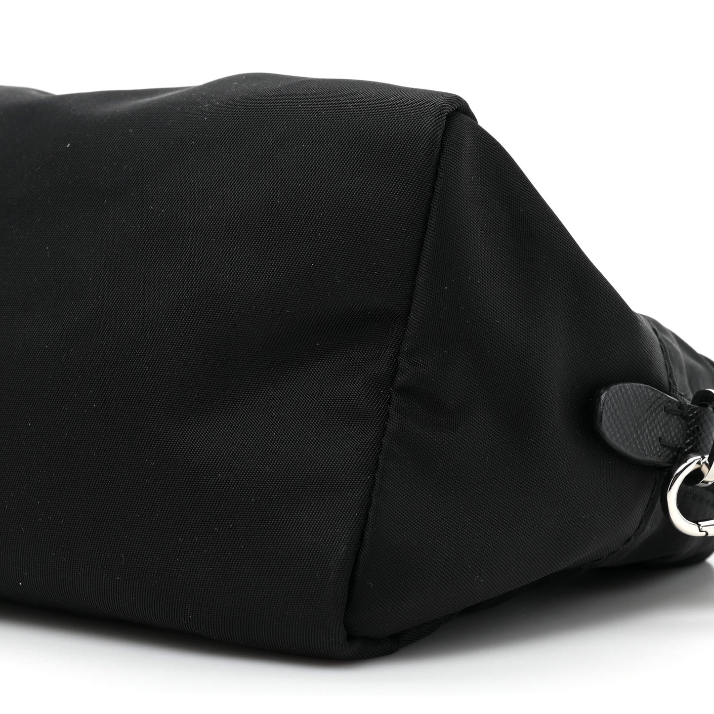 Tessuto Nylon Saffiano Smalto Wristlet Black