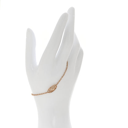 Christian Dior Crystal Dior Logo Bracelet Rose Gold 2 of 6