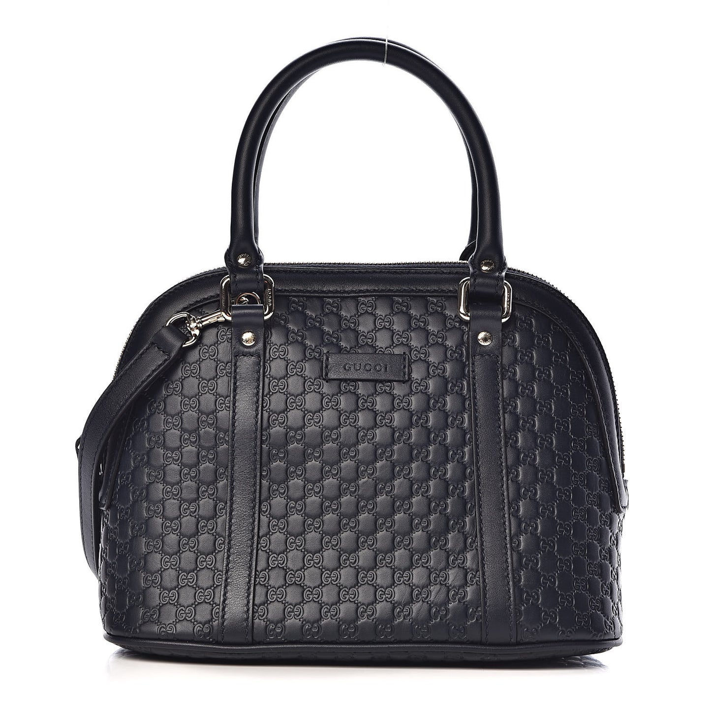 Soft Microguccissima Mini Dome Bag Blue