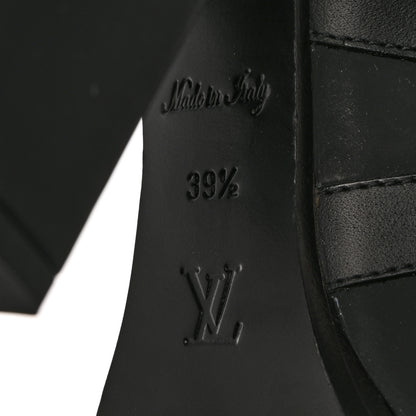 Louis Vuitton Suede Calfskin Monogram Star Trail Ankle Boots 39.5 Black 7 of 8