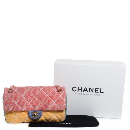Chanel Jersey Quilted Fabrics and Co Medium Flap Multicolor 5 of 9